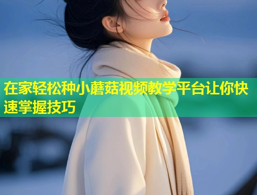 在家轻松种小蘑菇视频教学平台让你快速掌握技巧  第1张